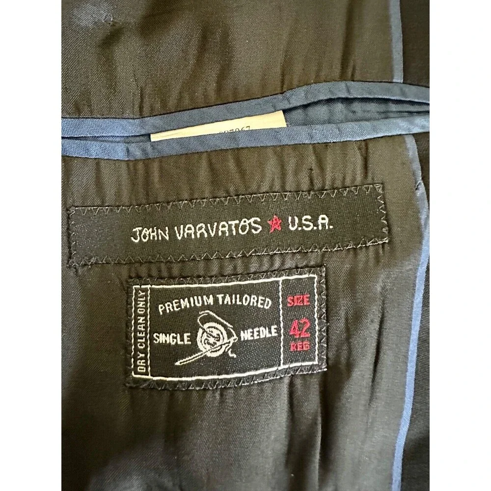 John‎ Varvatos Loft Sport Coat Blazer Jacket Mens Size 42R 100% Wool